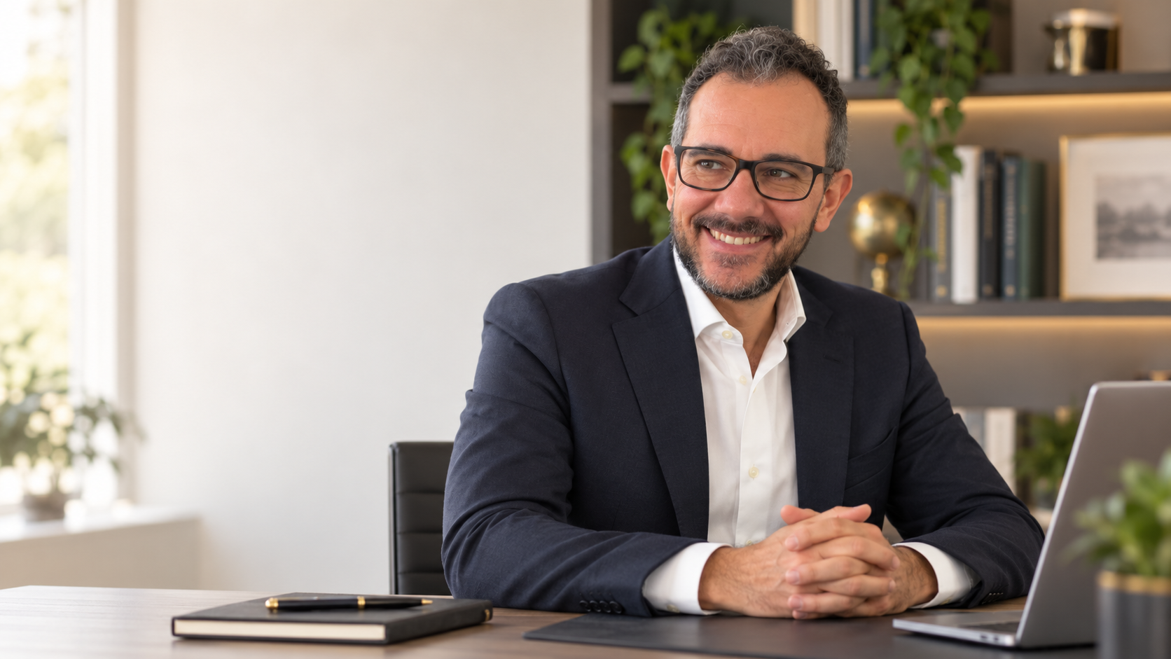 Alessandro Magnoni nel suo studio